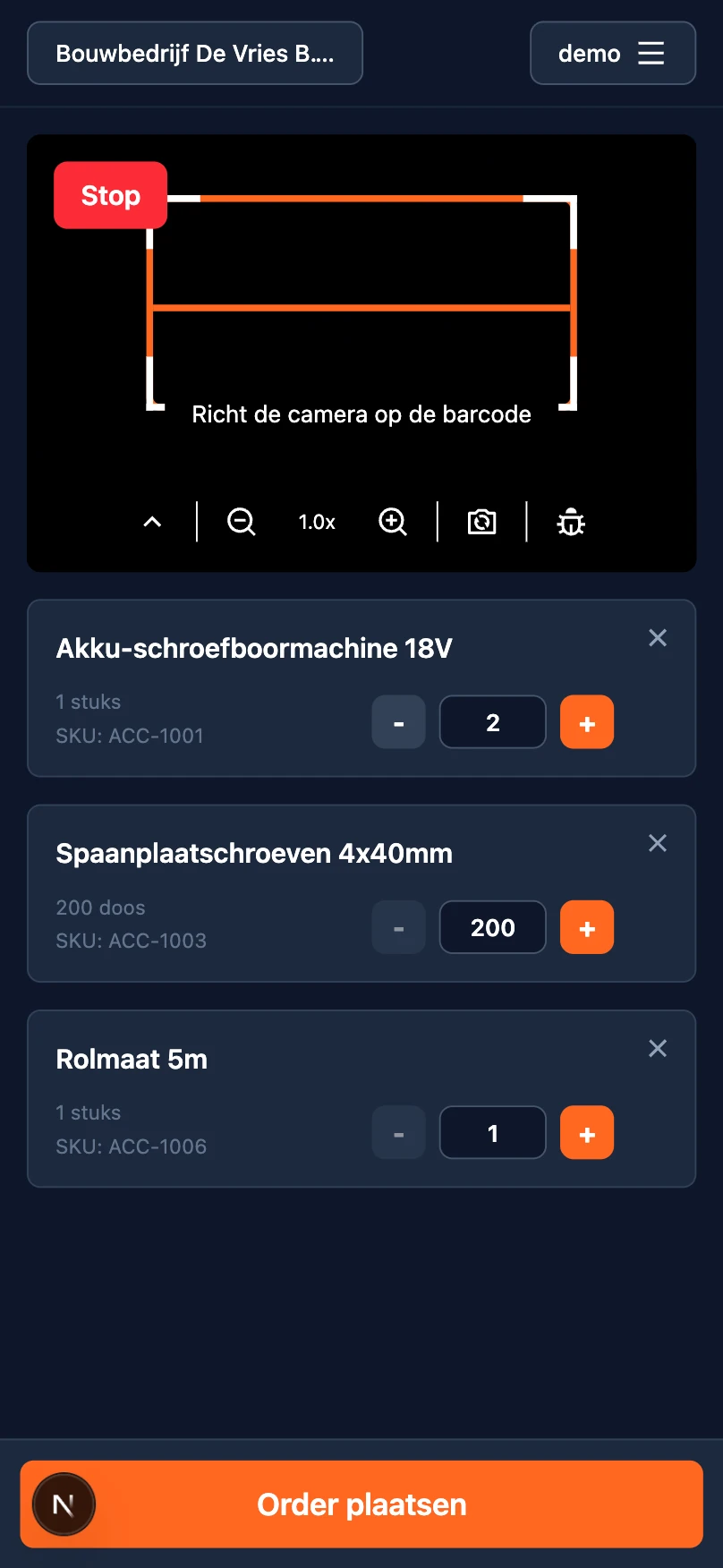 Scanapp Barcodescanner screenshot